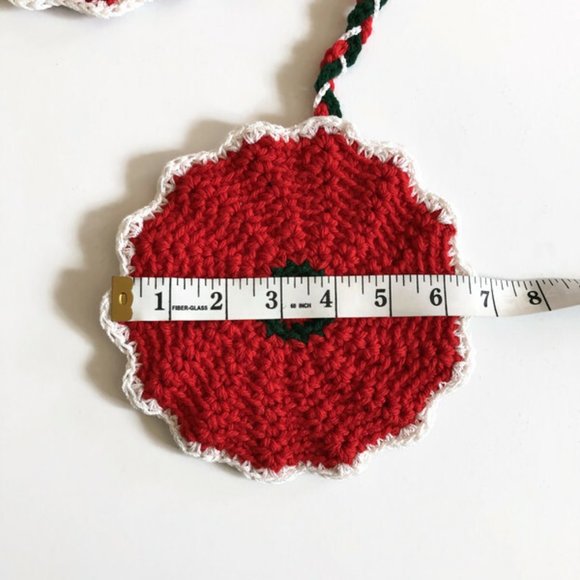 Crochet Pot Holders, Affordable Valentine Day Gift Set, Farmhouse Pot Holders - Picture 9 of 15